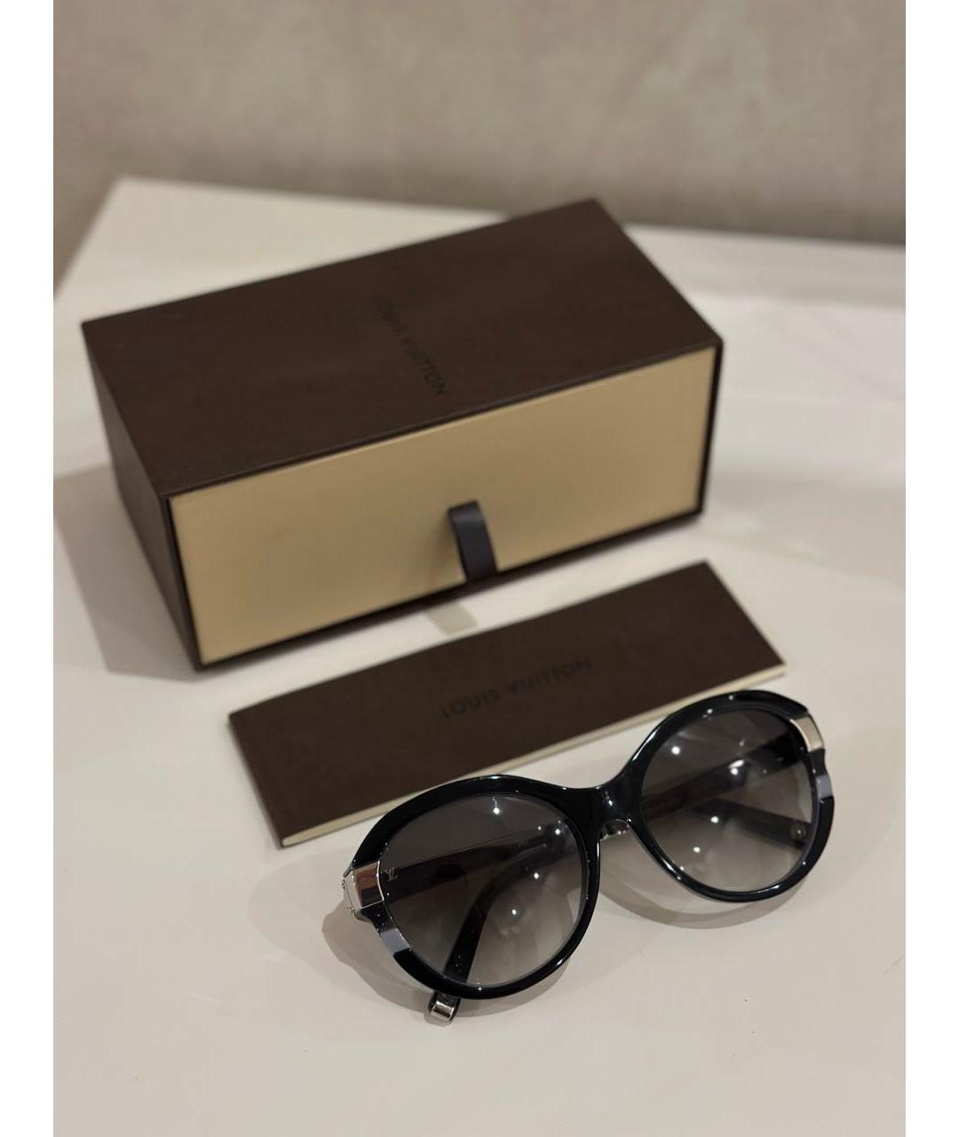 LOUIS VUITTON Черные пластиковые солнцезащитные очки, фото 4
