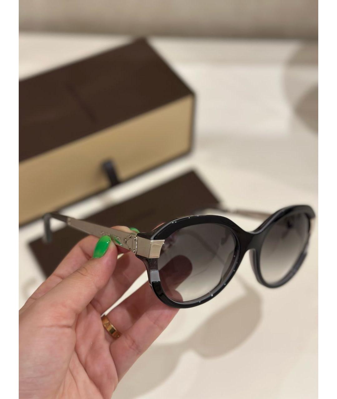 LOUIS VUITTON Черные пластиковые солнцезащитные очки, фото 3