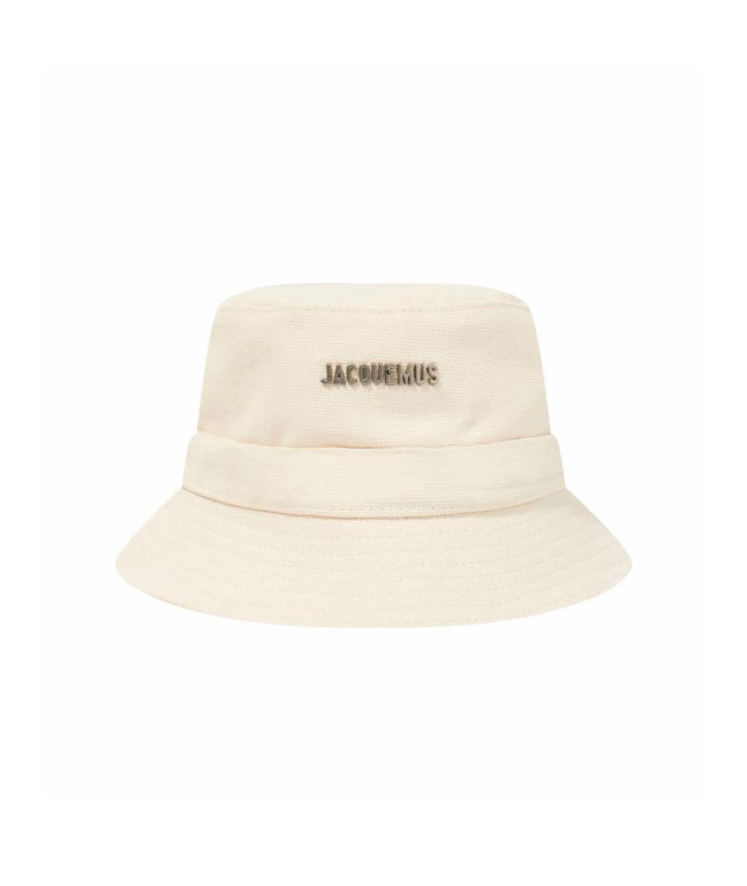 JACQUEMUS Бежевая хлопковая панама, фото 1