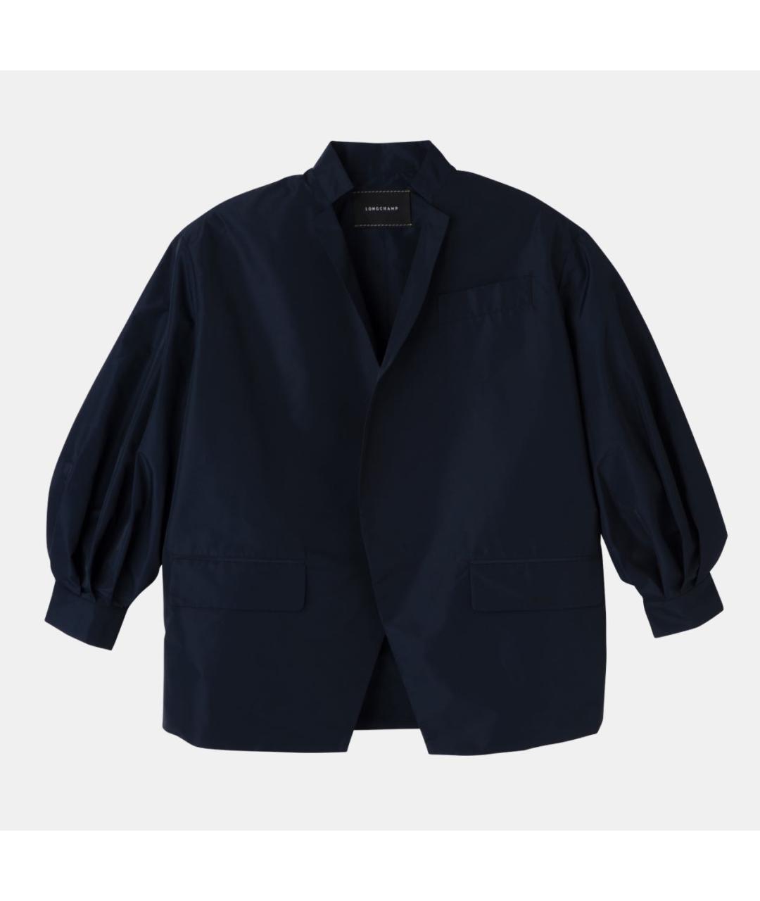 LONGCHAMP Темно-синяя полиэстеровая куртка, фото 6