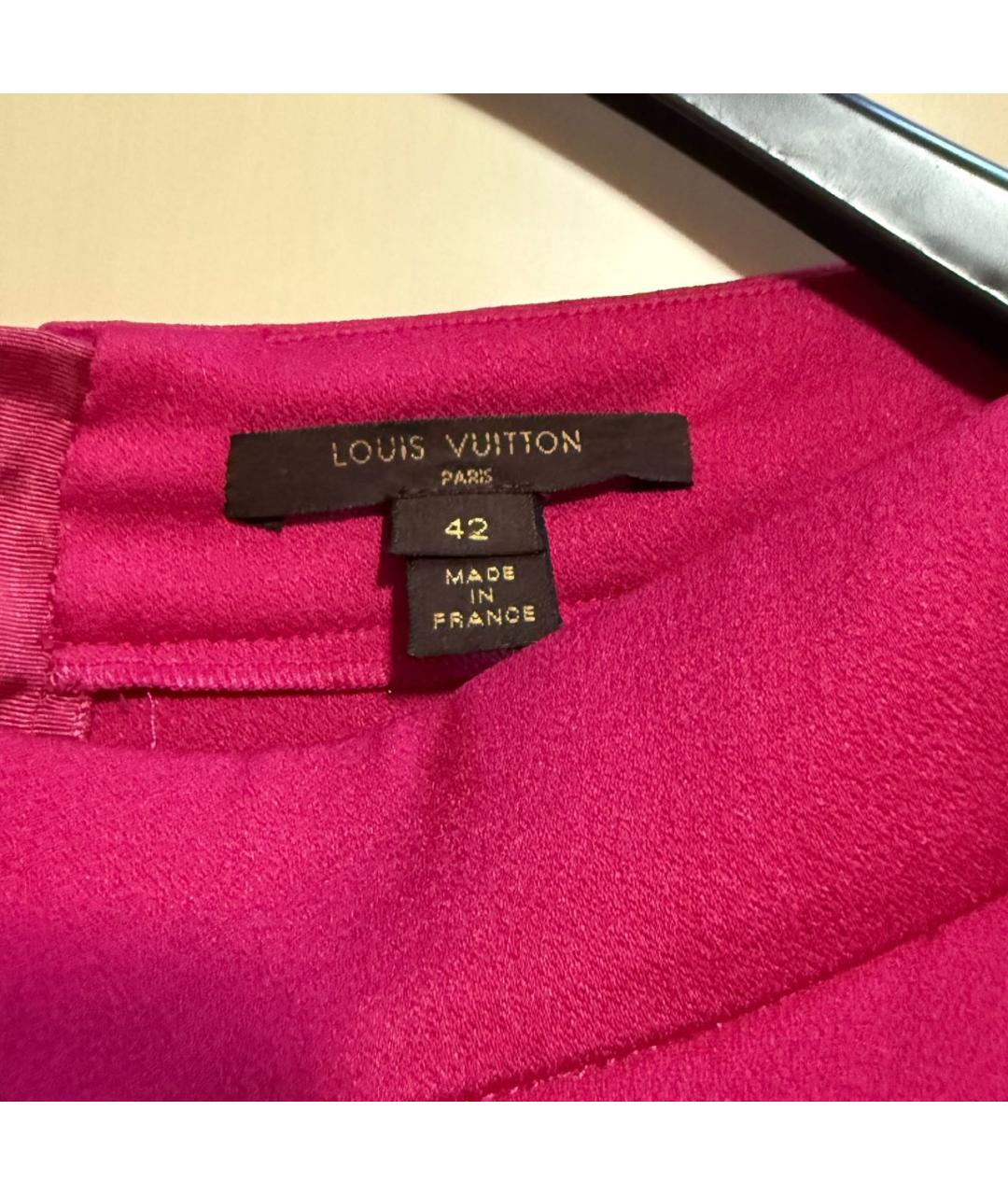 LOUIS VUITTON Фуксия платье, фото 3