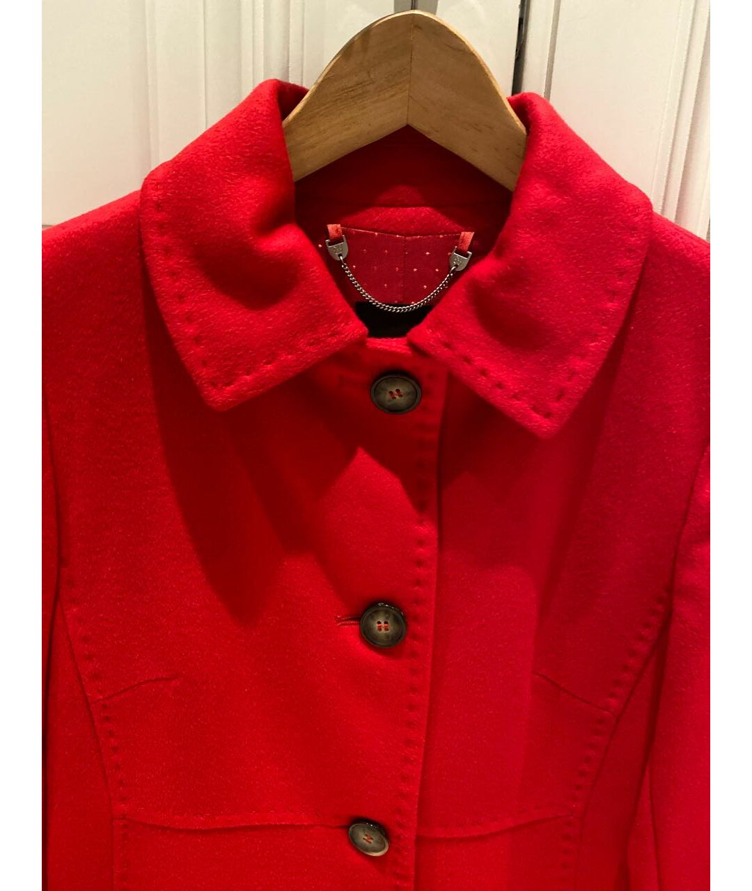 WEEKEND MAX MARA Красное кашемировое пальто, фото 4