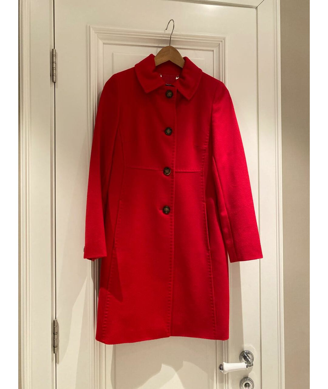 WEEKEND MAX MARA Красное кашемировое пальто, фото 9