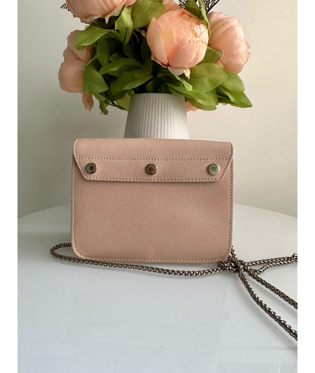 FURLA Бежевая кожаная сумка через плечо, фото 2