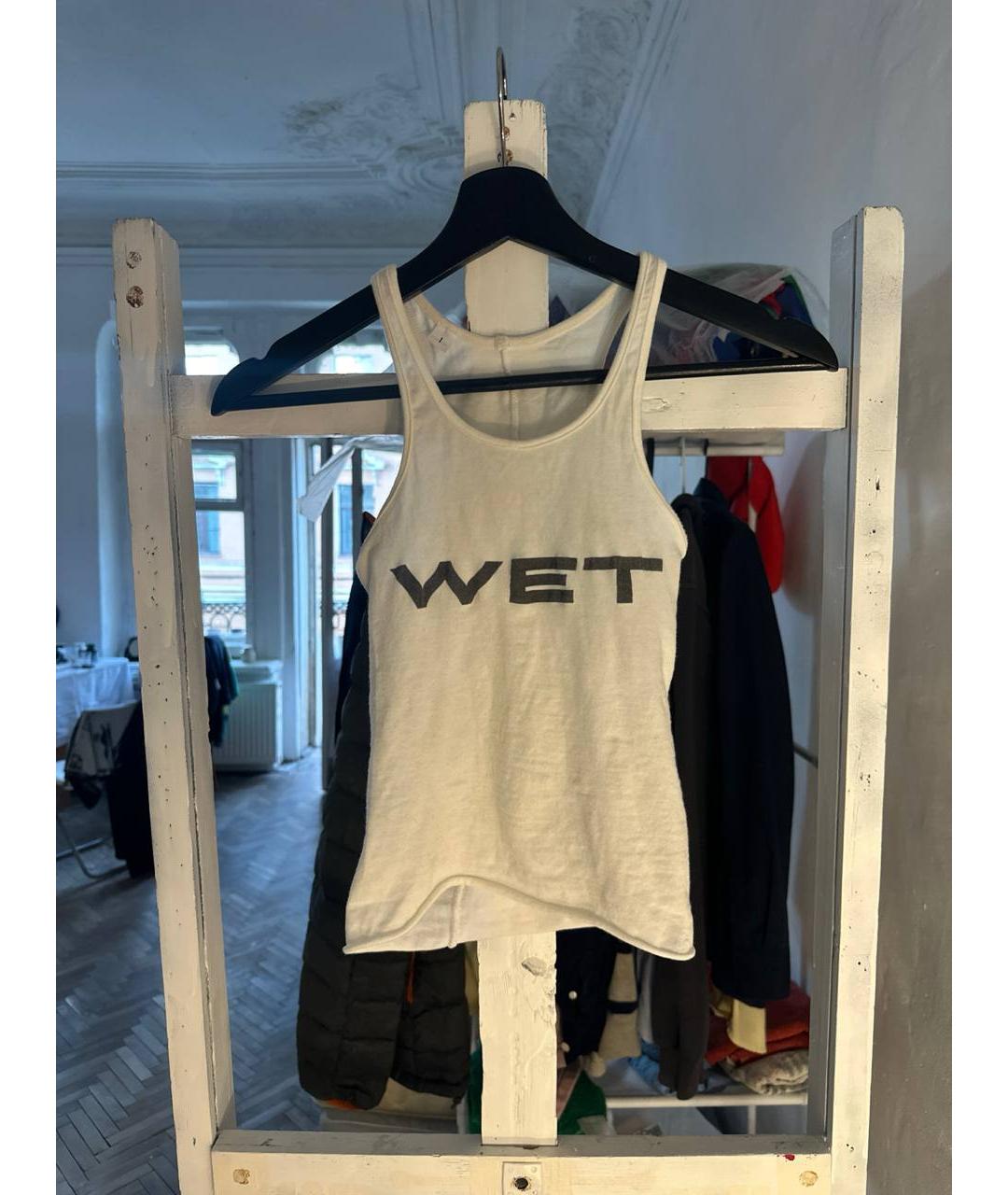 YEEZY Белая хлопковая майка, фото 2