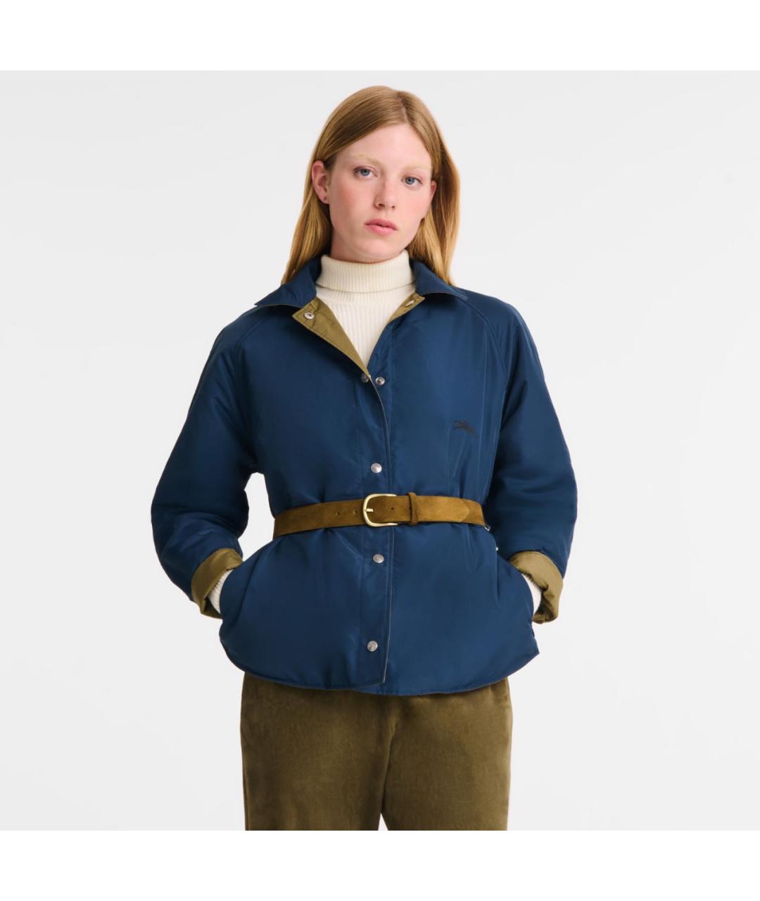 LONGCHAMP Коричневая полиэстеровая куртка, фото 4