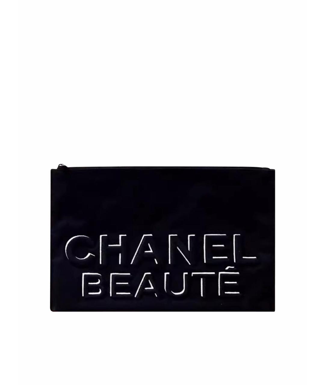 CHANEL Черная хлопковая косметичка, фото 1