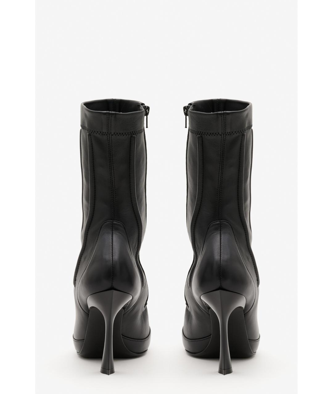 MUGLER Черные кожаные ботильоны, фото 5