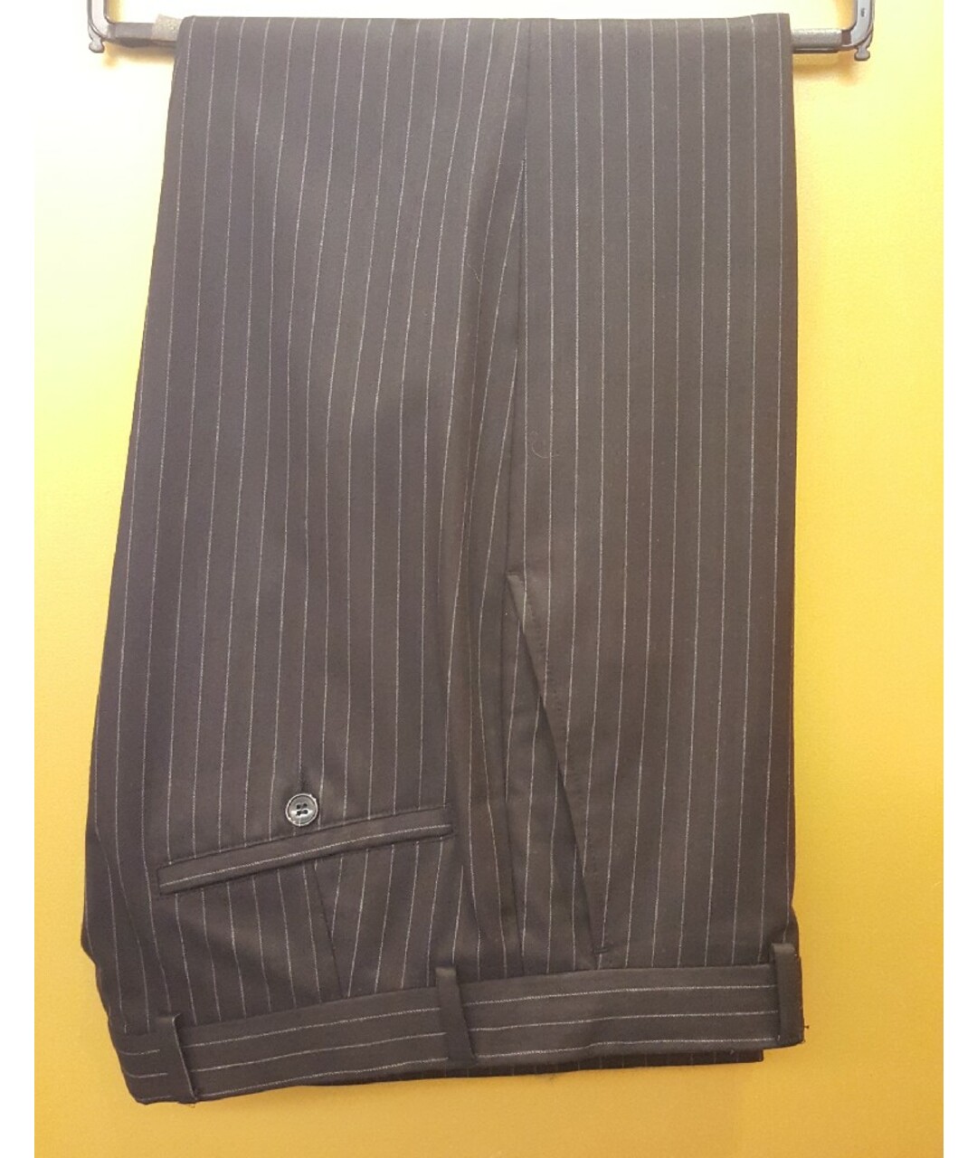 EMPORIO ARMANI Черные шерстяные классические брюки, фото 6