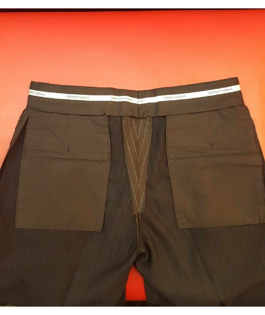 EMPORIO ARMANI Черные шерстяные классические брюки, фото 3