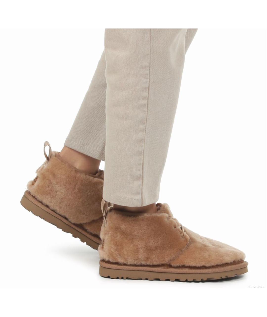 UGG AUSTRALIA Бежевые ботинки, фото 6