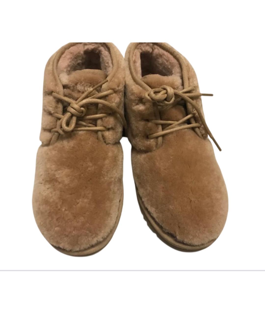 UGG AUSTRALIA Бежевые ботинки, фото 2