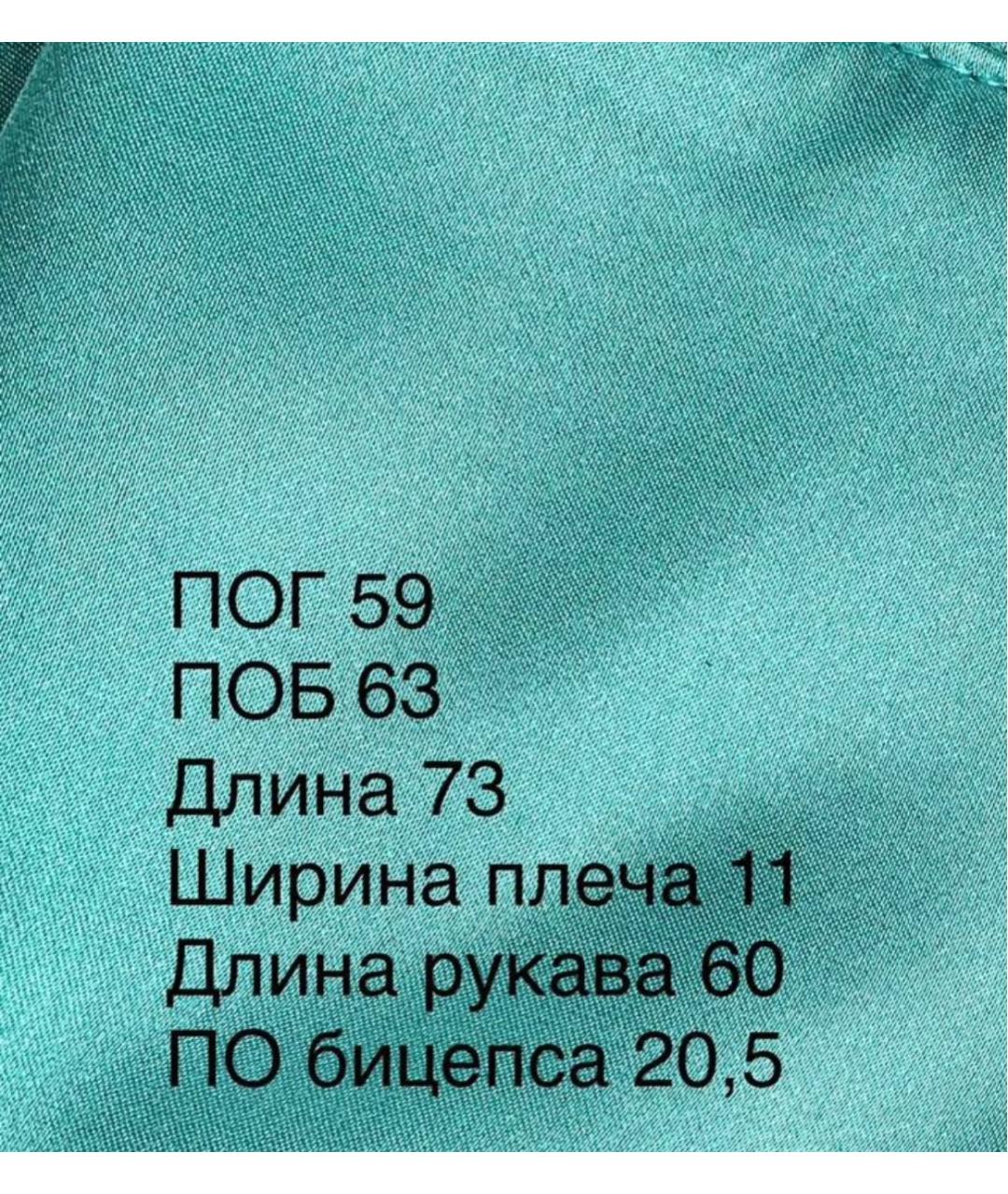 MAX MARA Голубая шелковая блузы, фото 4