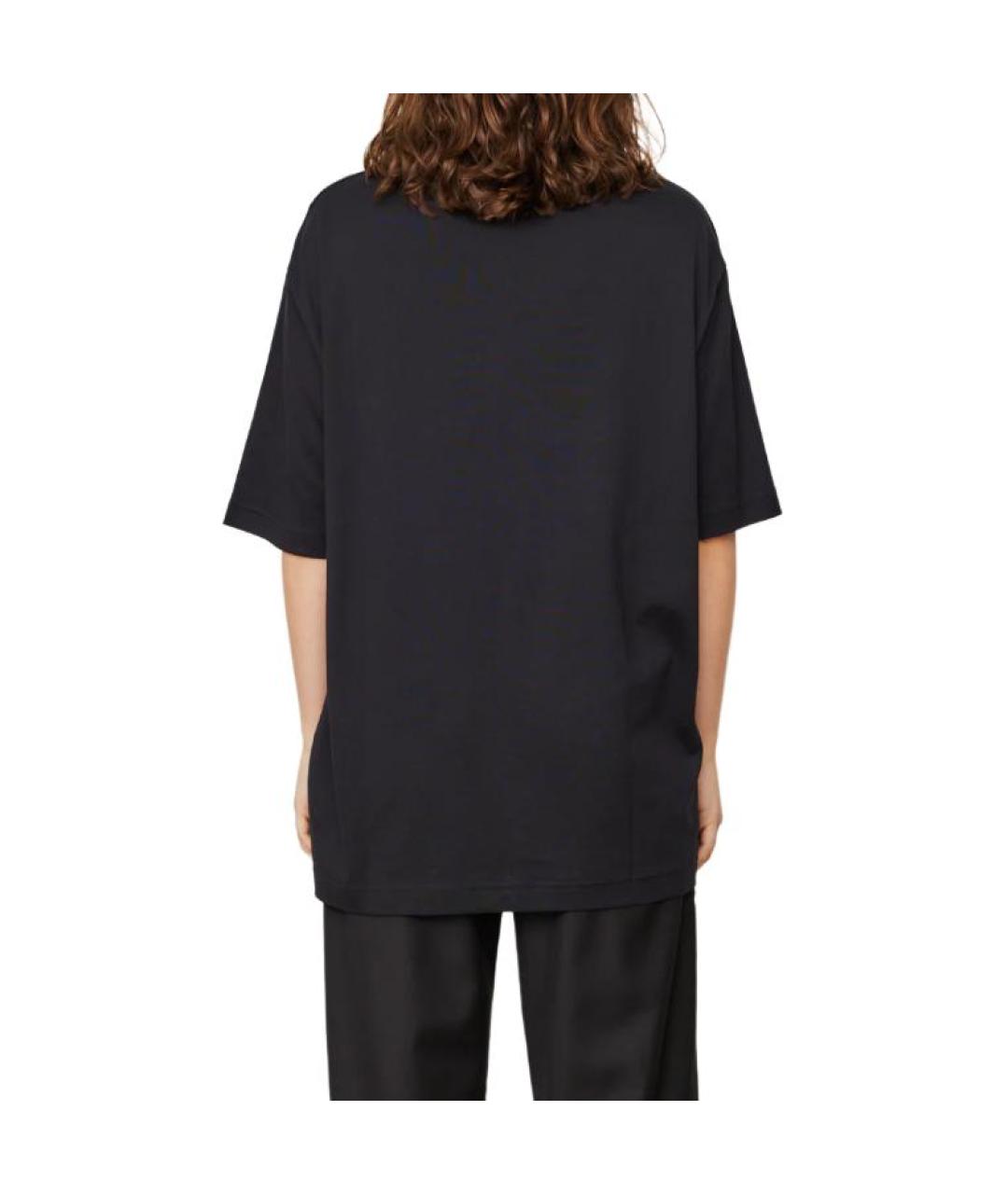 ACNE STUDIOS Черная хлопковая футболка, фото 4