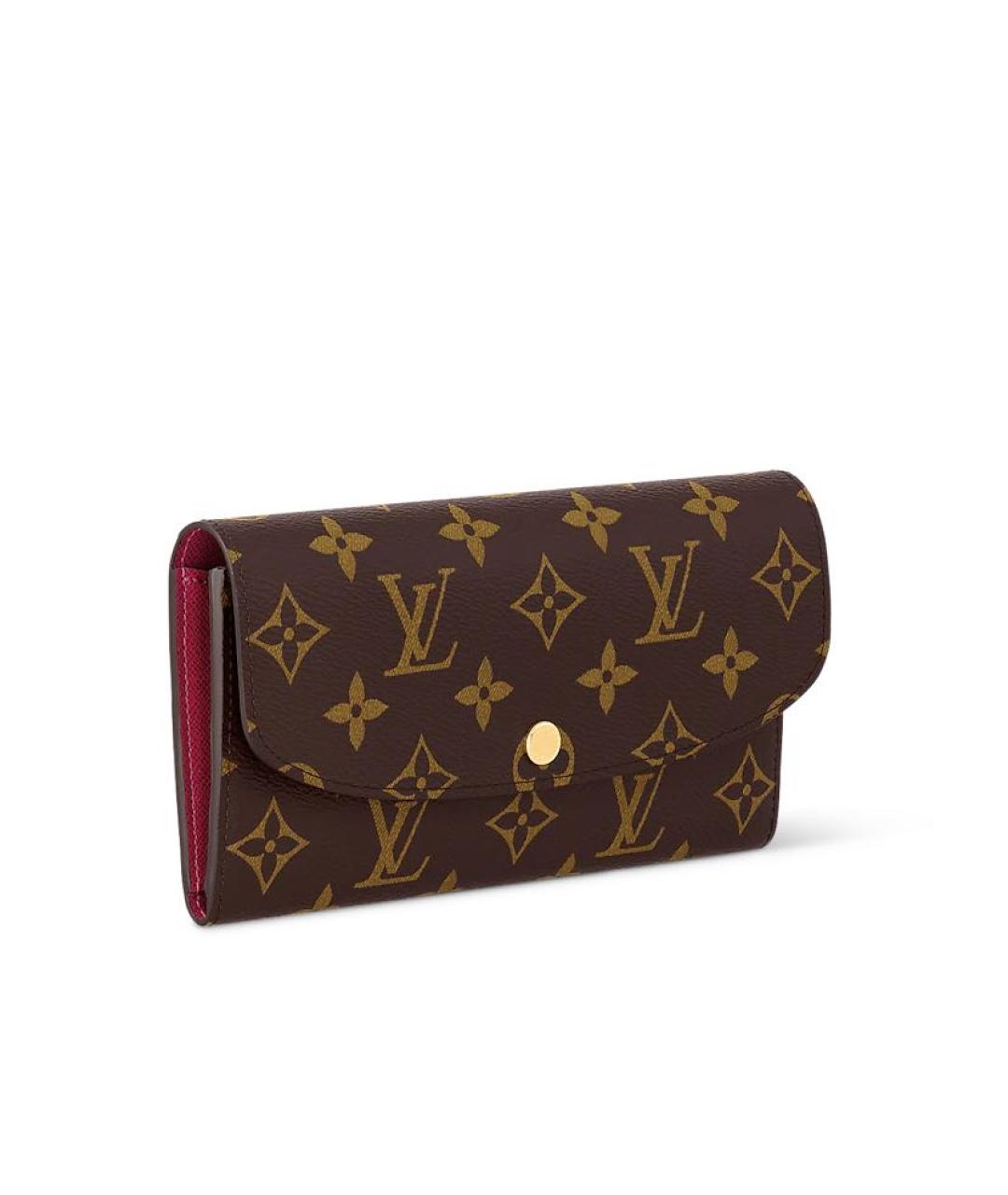 LOUIS VUITTON Коричневый кошелек, фото 2