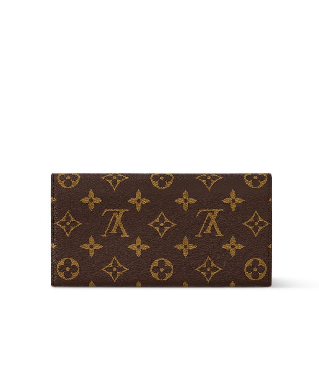 LOUIS VUITTON Коричневый кошелек, фото 5