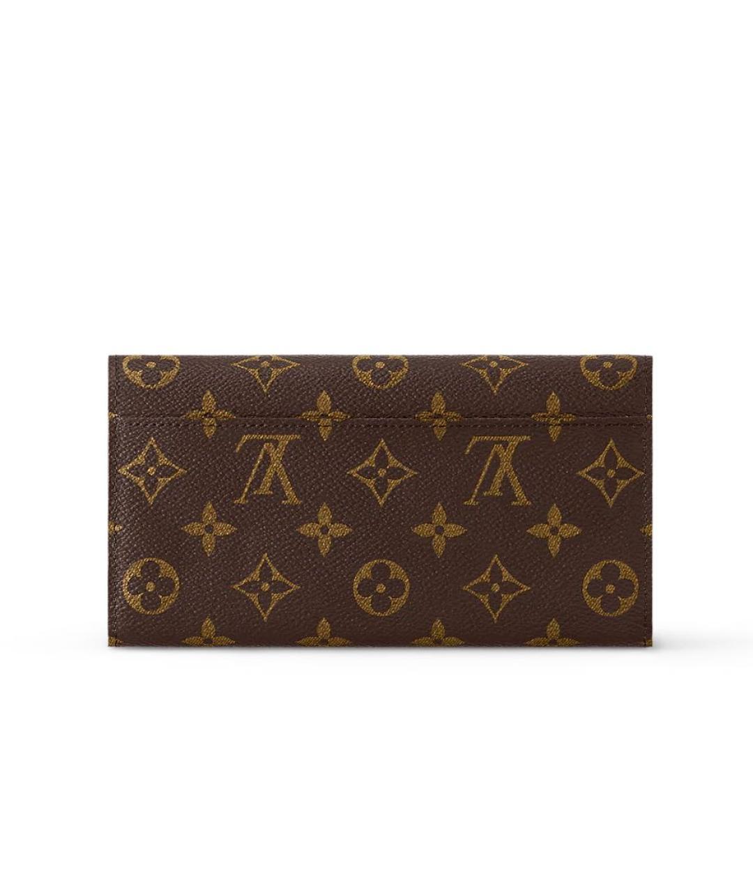 LOUIS VUITTON Коричневый кошелек, фото 5