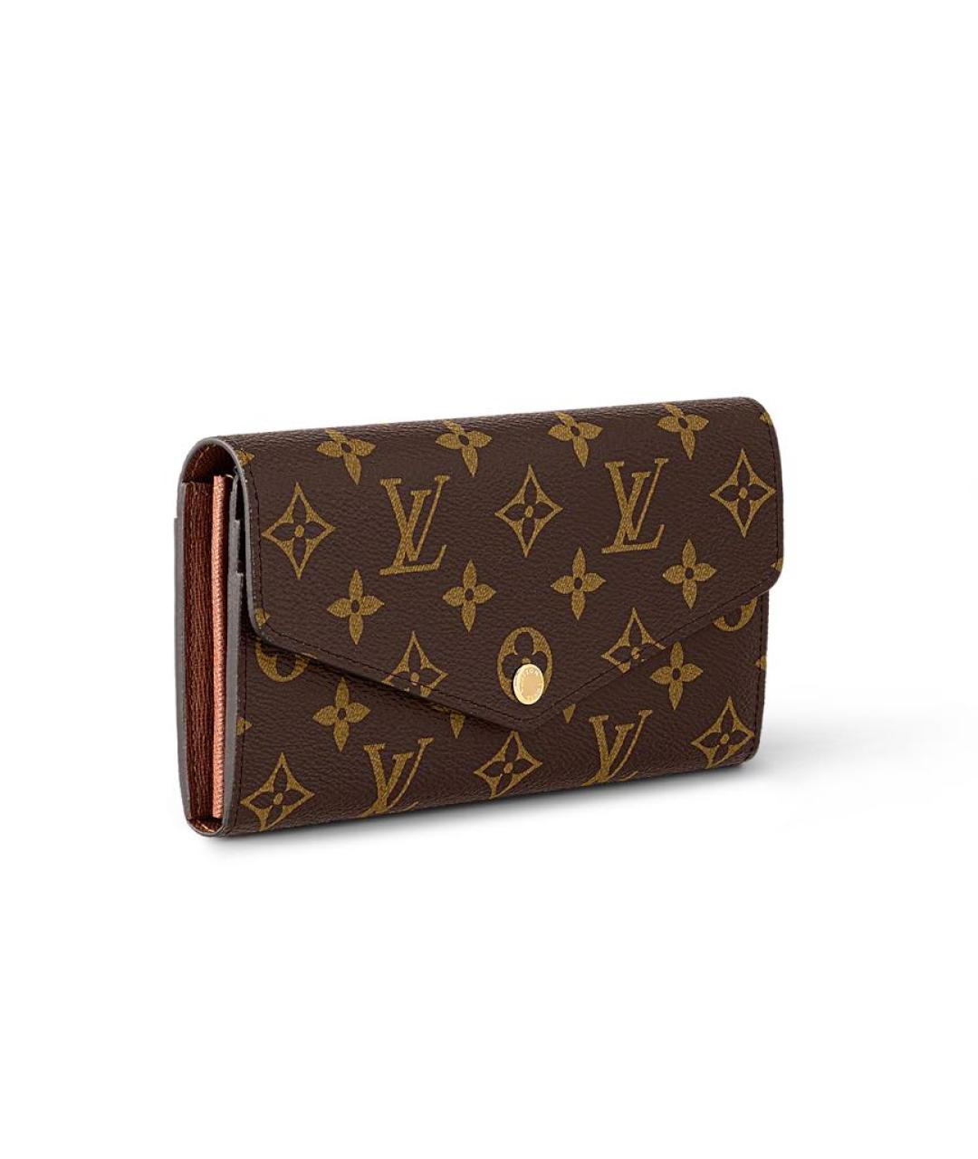 LOUIS VUITTON Коричневый кошелек, фото 3