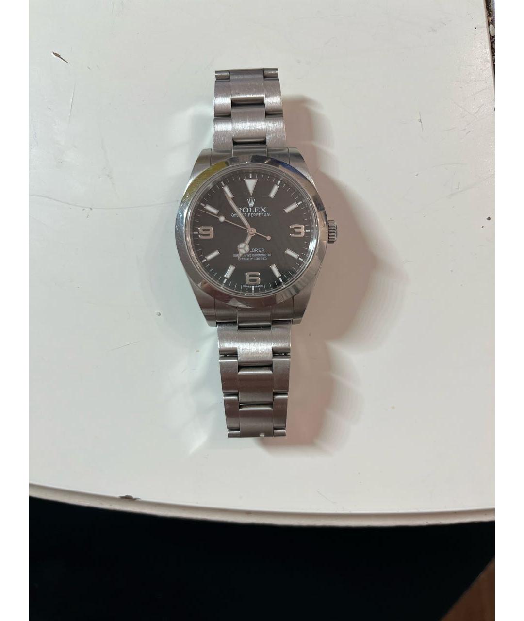 ROLEX Серые стальные часы, фото 4