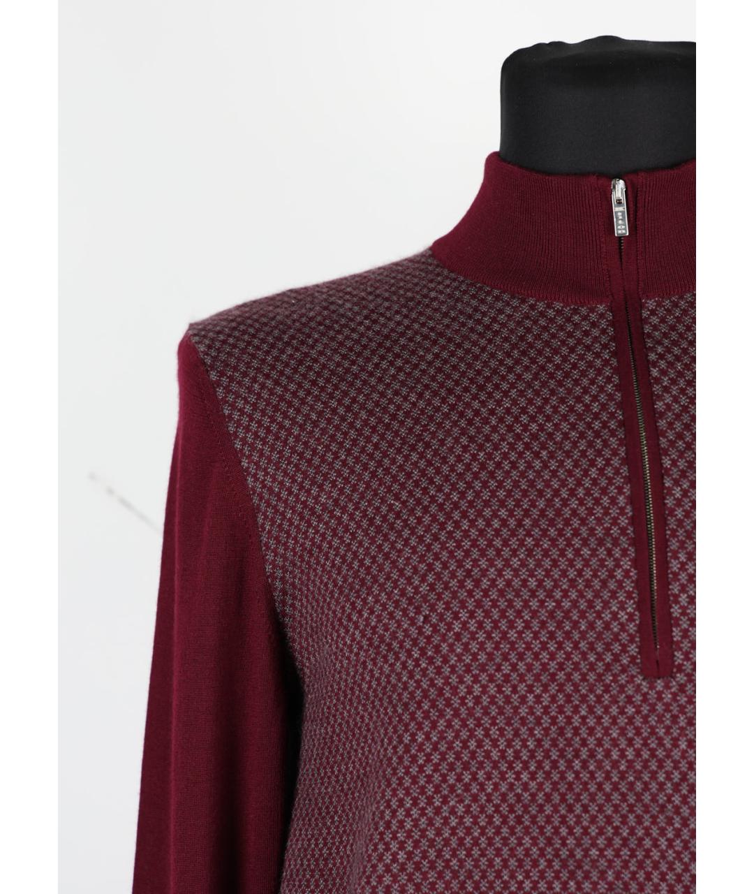 KITON Бордовый кашемировый джемпер / свитер, фото 5