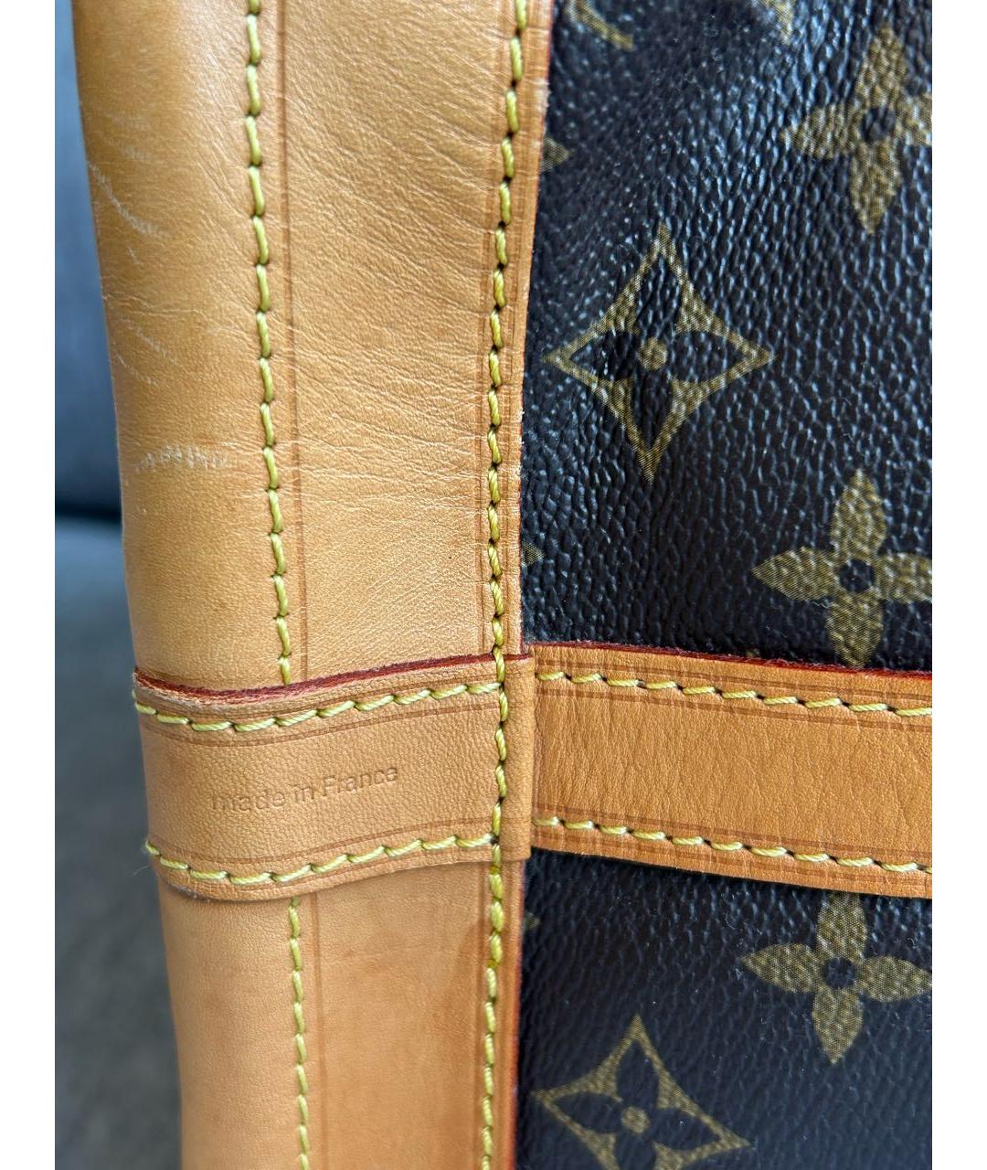 LOUIS VUITTON Коричневая кожаная сумка через плечо, фото 7