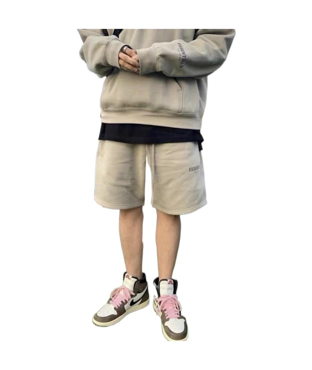 FEAR OF GOD ESSENTIALS Бежевые хлопковые шорты, фото 4