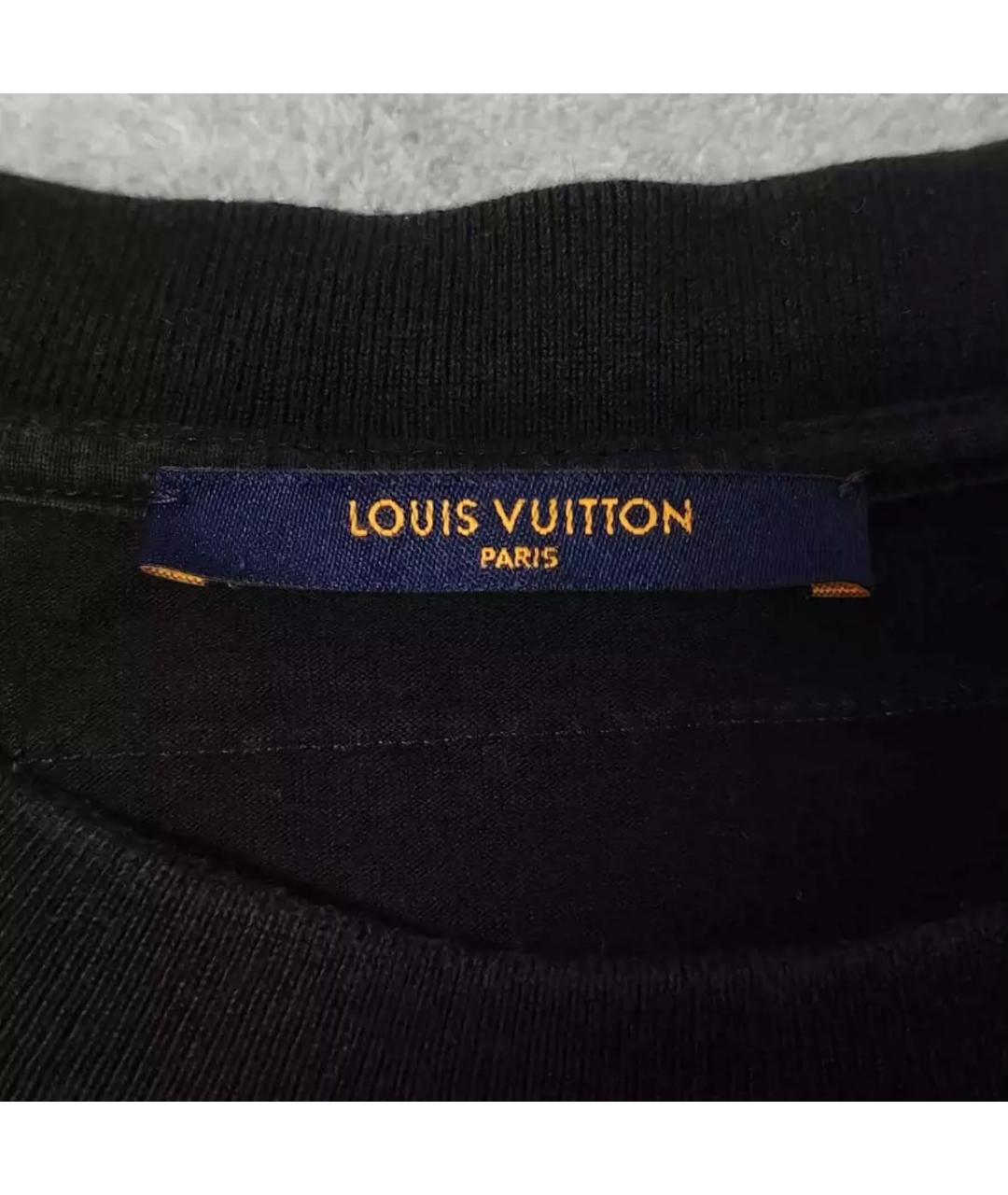 LOUIS VUITTON Черная футболка, фото 4