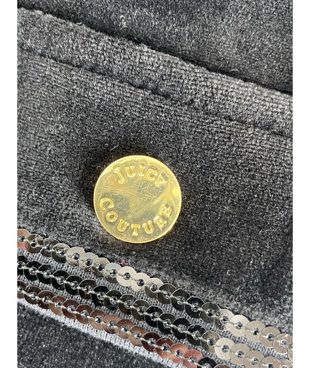 JUICY COUTURE Черное хлопковое повседневное платье, фото 4