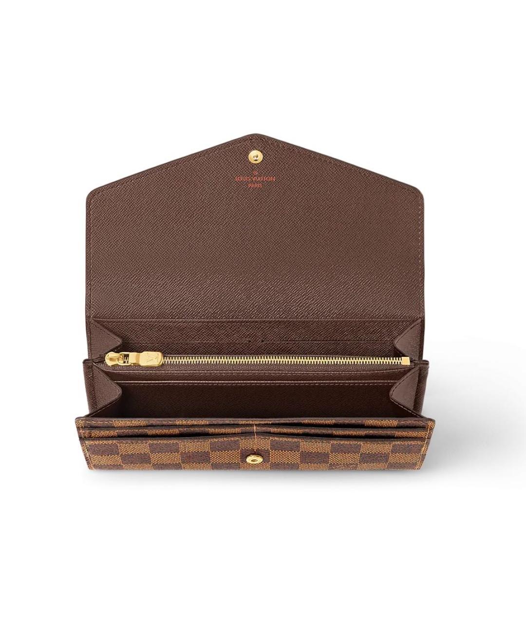 LOUIS VUITTON Коричневый кошелек, фото 4