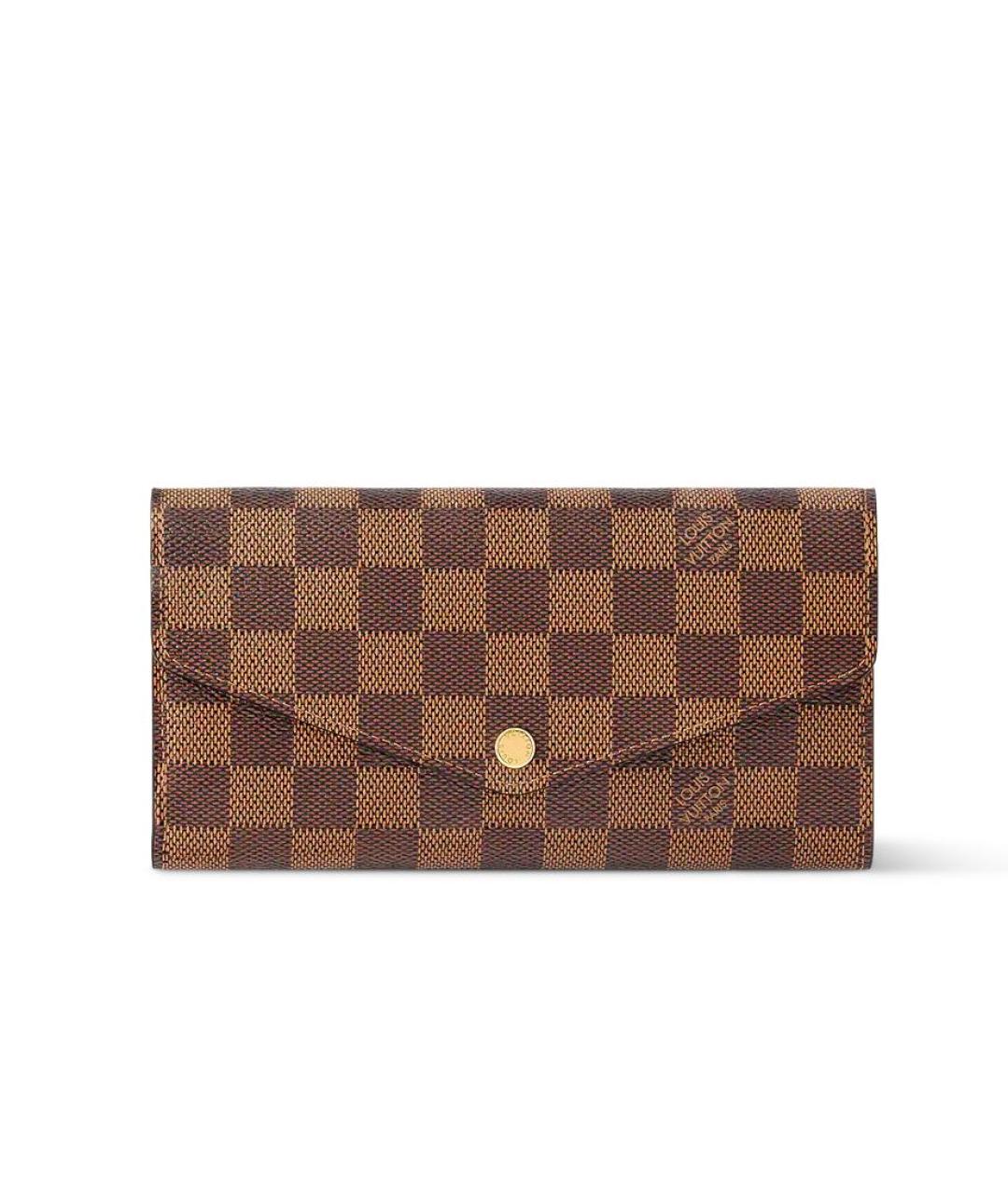 LOUIS VUITTON Коричневый кошелек, фото 7
