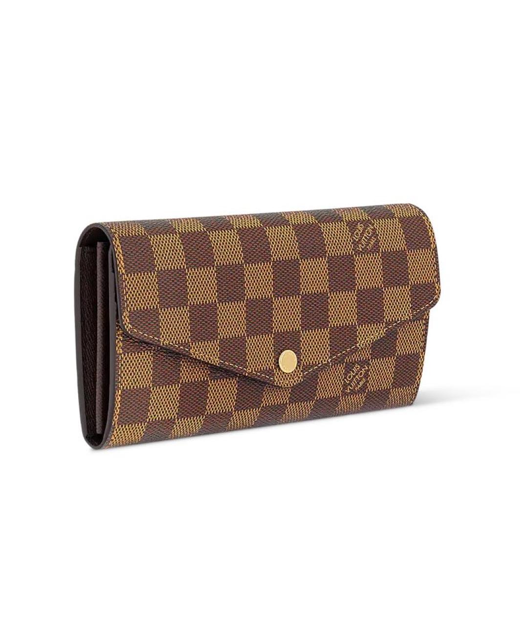 LOUIS VUITTON Коричневый кошелек, фото 3