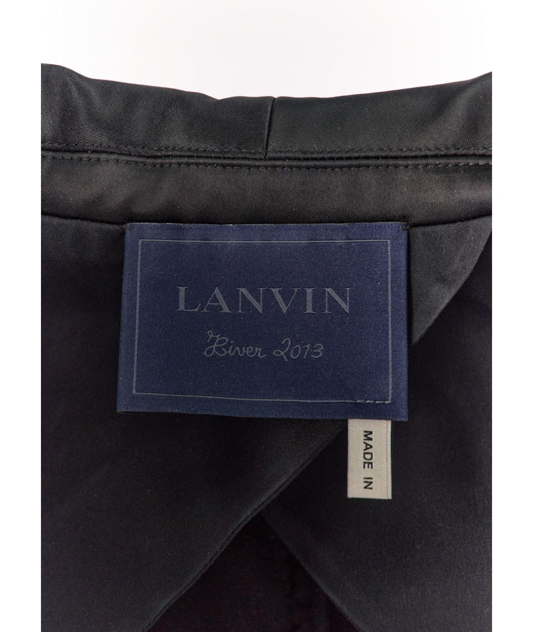 LANVIN Черный вискозный жакет/пиджак, фото 3