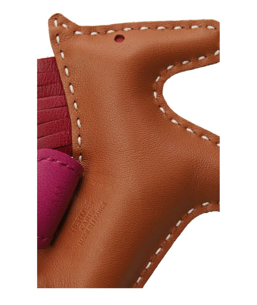 HERMES Розовый брелок, фото 2