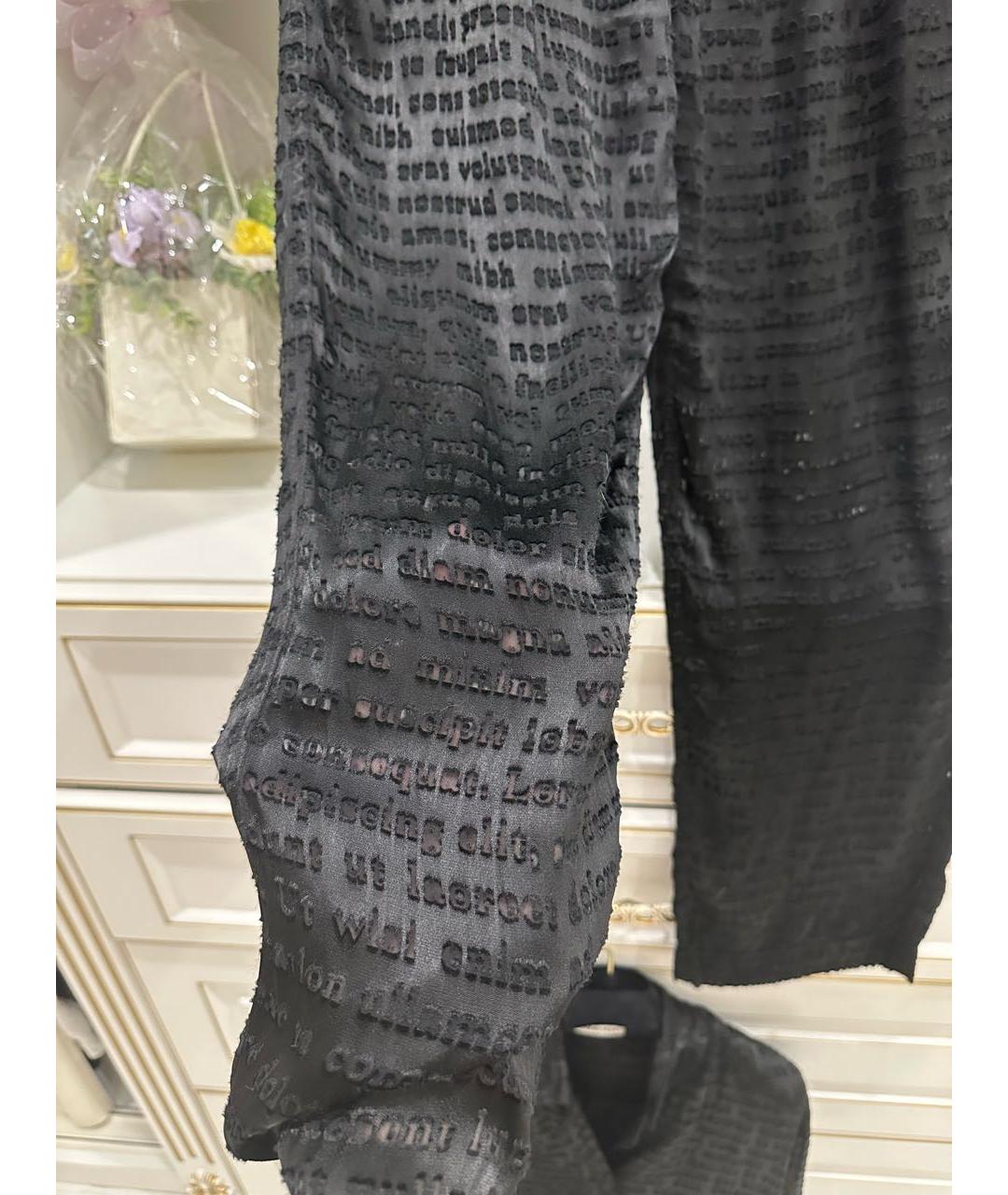 BALENCIAGA Черные прямые брюки, фото 4