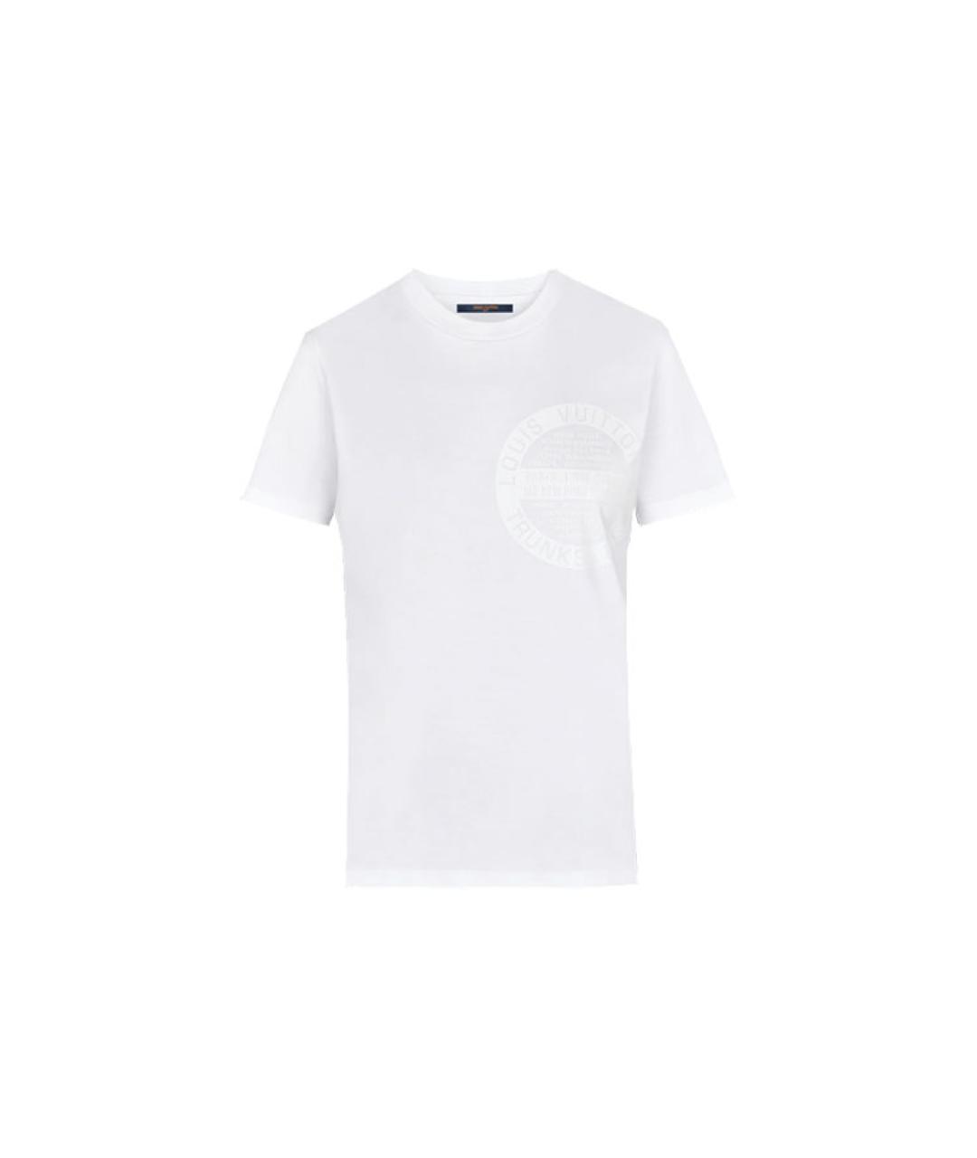 LOUIS VUITTON Белая хлопковая футболка, фото 5