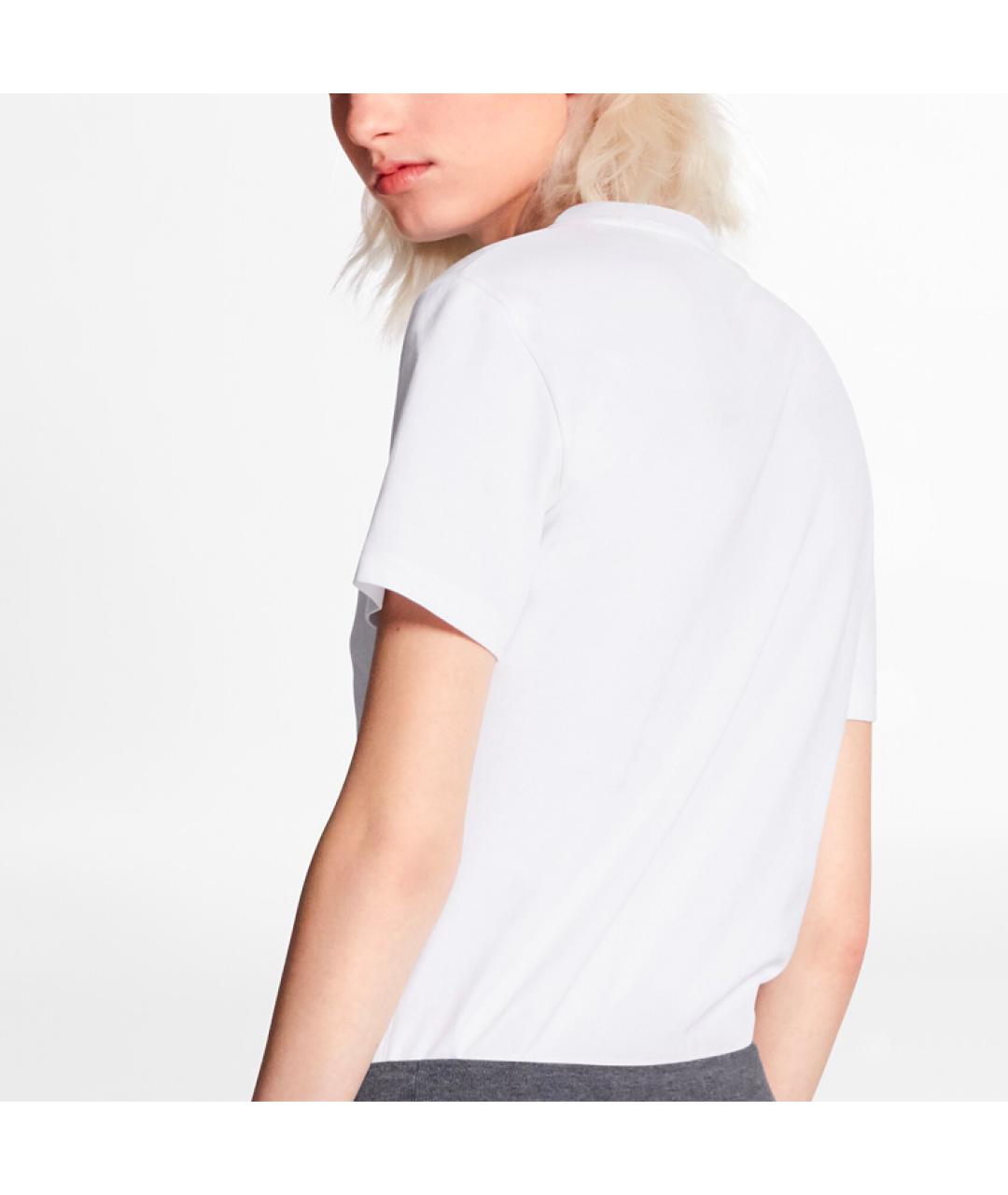 LOUIS VUITTON Белая хлопковая футболка, фото 3