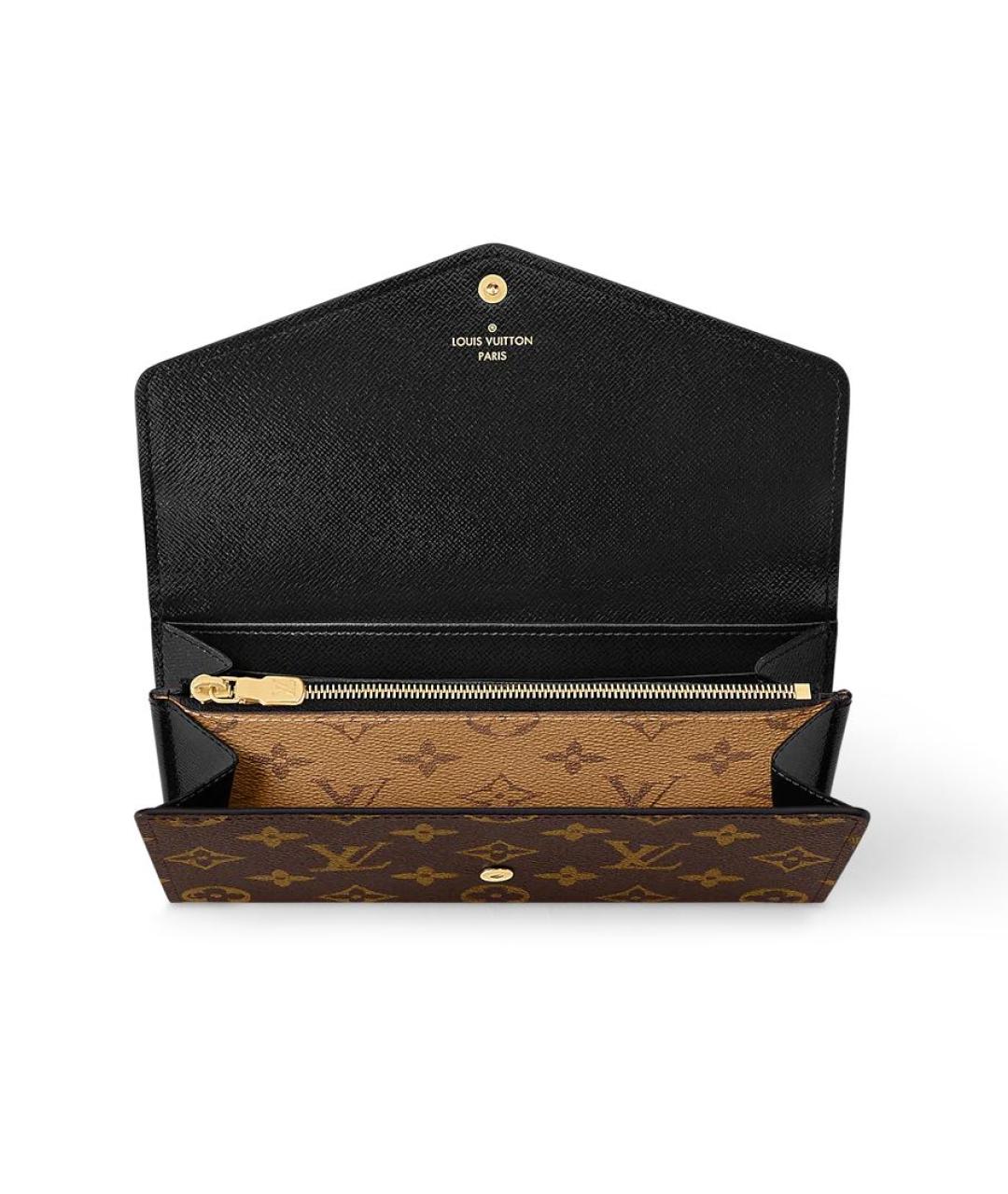 LOUIS VUITTON Коричневый кошелек, фото 4