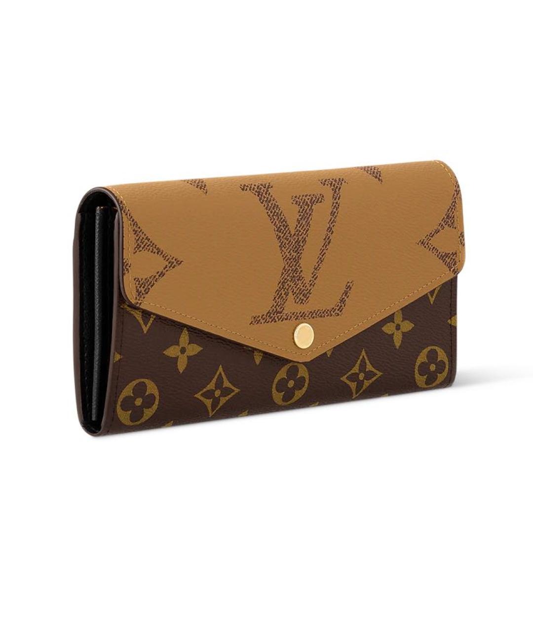 LOUIS VUITTON Коричневый кошелек, фото 3