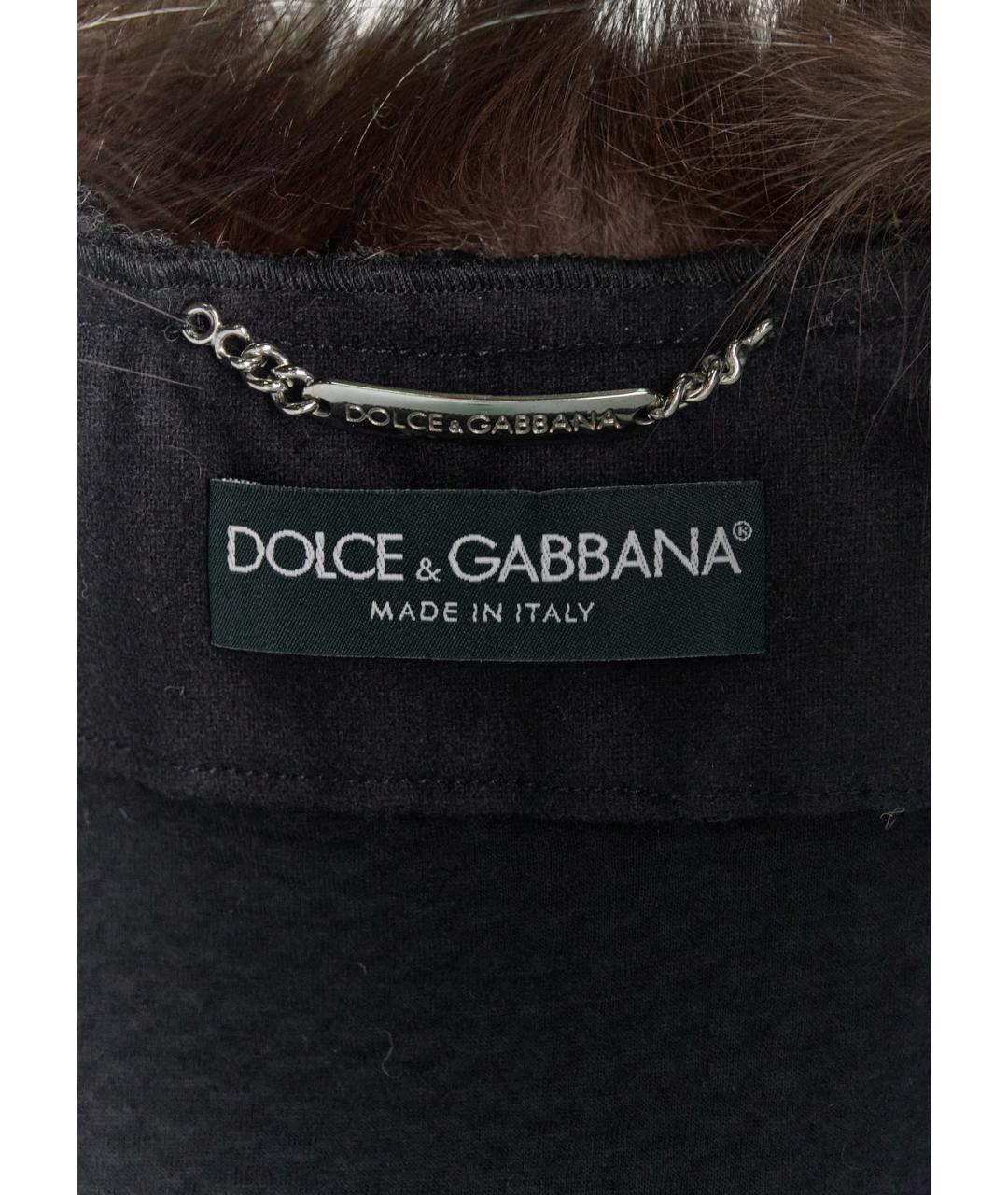 DOLCE&GABBANA Антрацитовый вискозный кардиган, фото 3