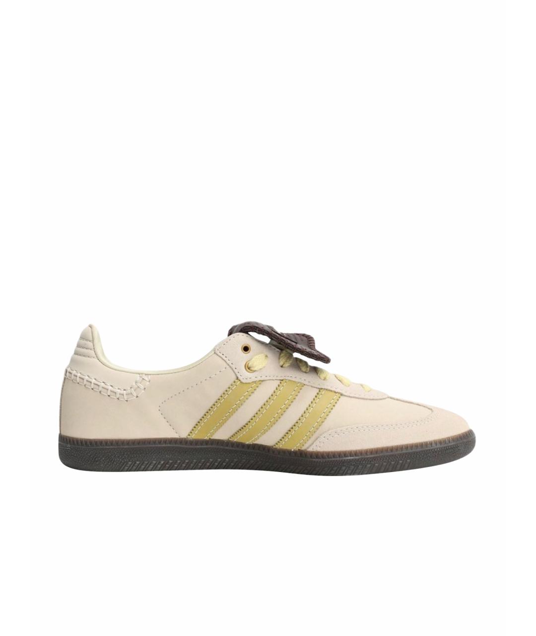 ADIDAS Бежевые замшевые кеды, фото 1