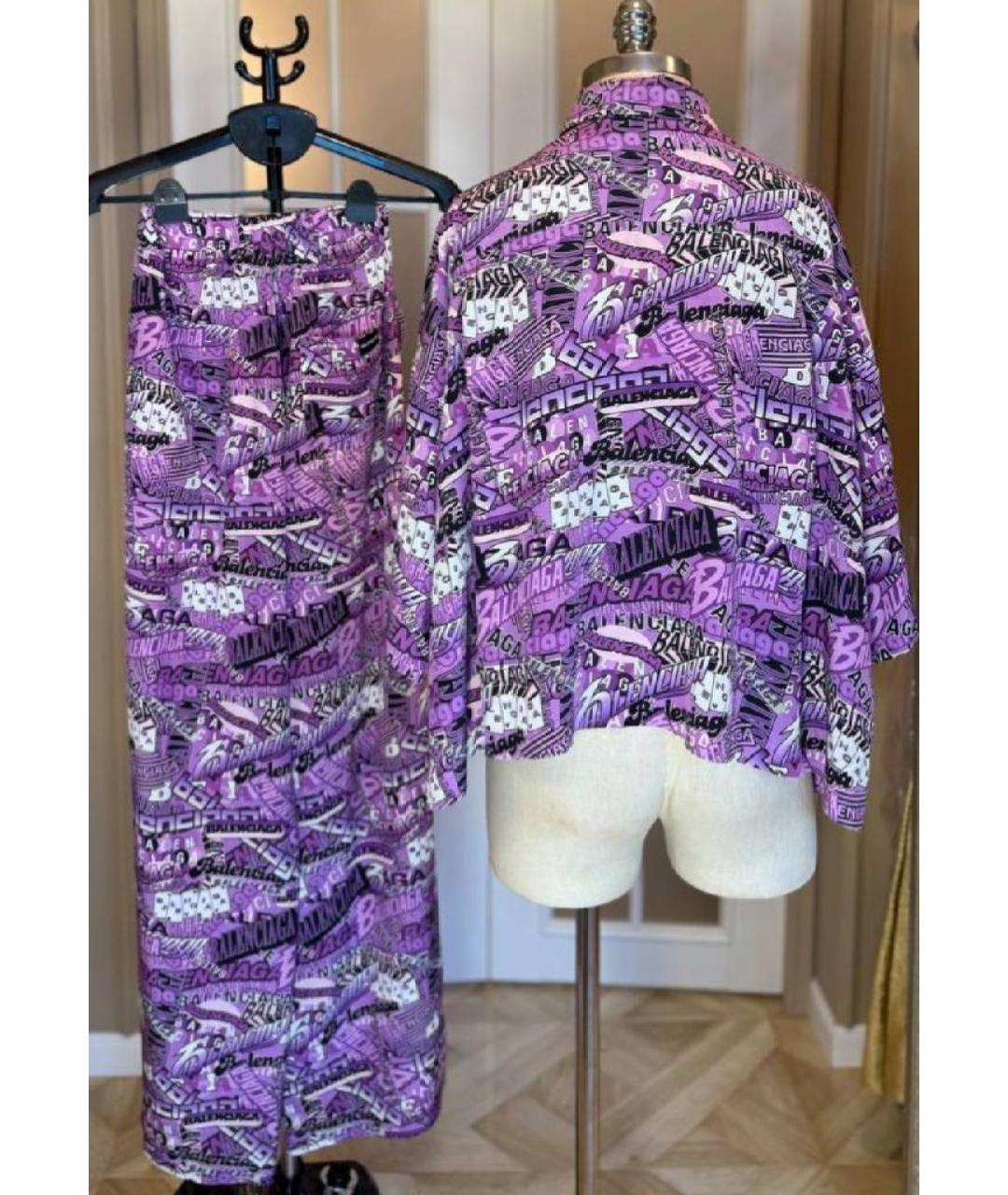 BALENCIAGA Фиолетовый костюм с брюками, фото 2