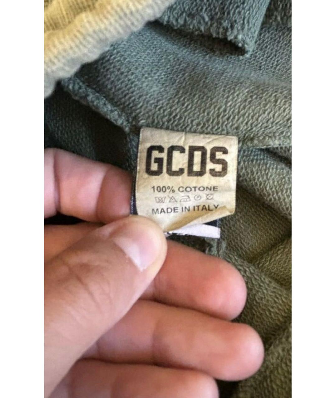 GCDS Зеленые хлопковые шорты, фото 6