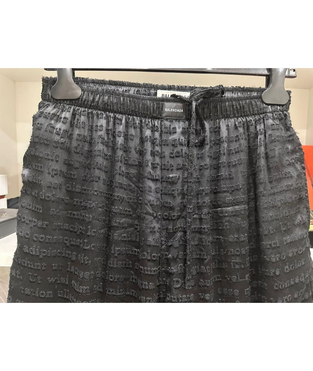 BALENCIAGA Черные брюки широкие, фото 3