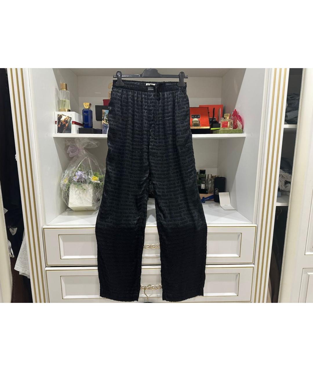 BALENCIAGA Черные брюки широкие, фото 5