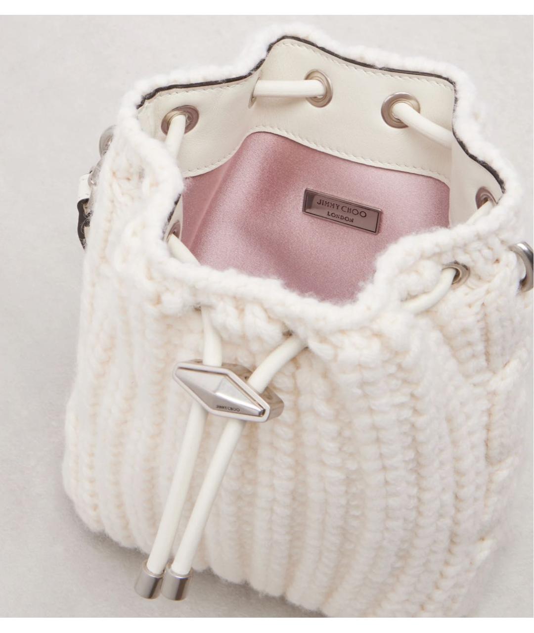 JIMMY CHOO Белая сумка через плечо, фото 4