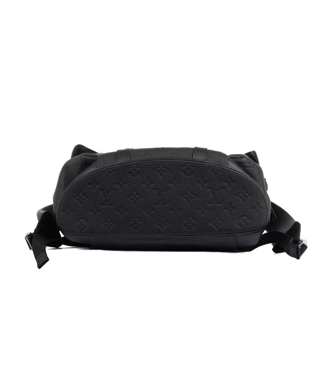 LOUIS VUITTON Черный кожаный рюкзак, фото 5