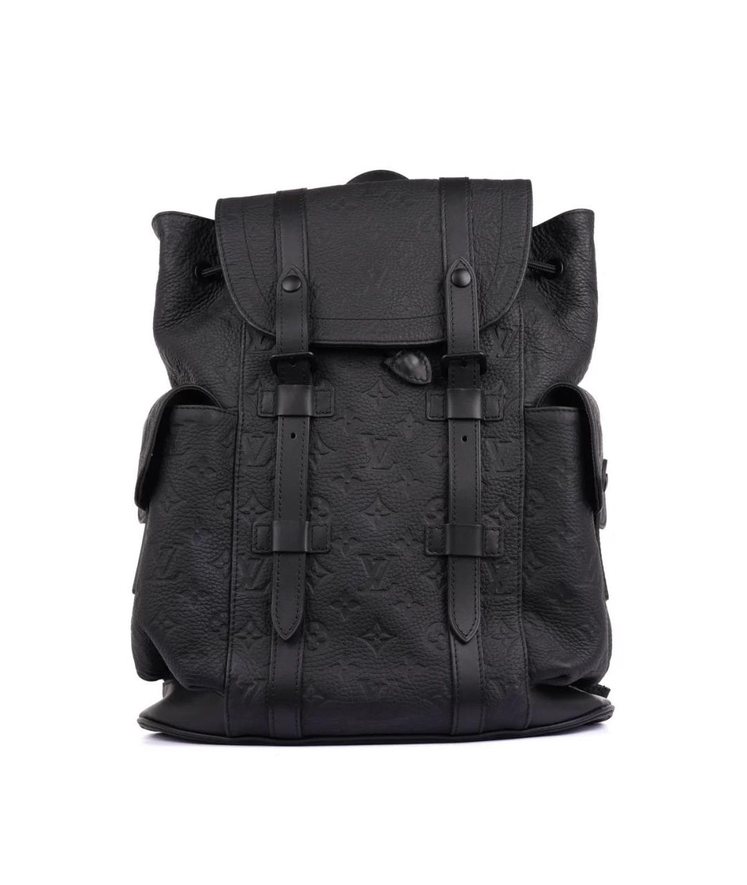 LOUIS VUITTON Черный кожаный рюкзак, фото 1