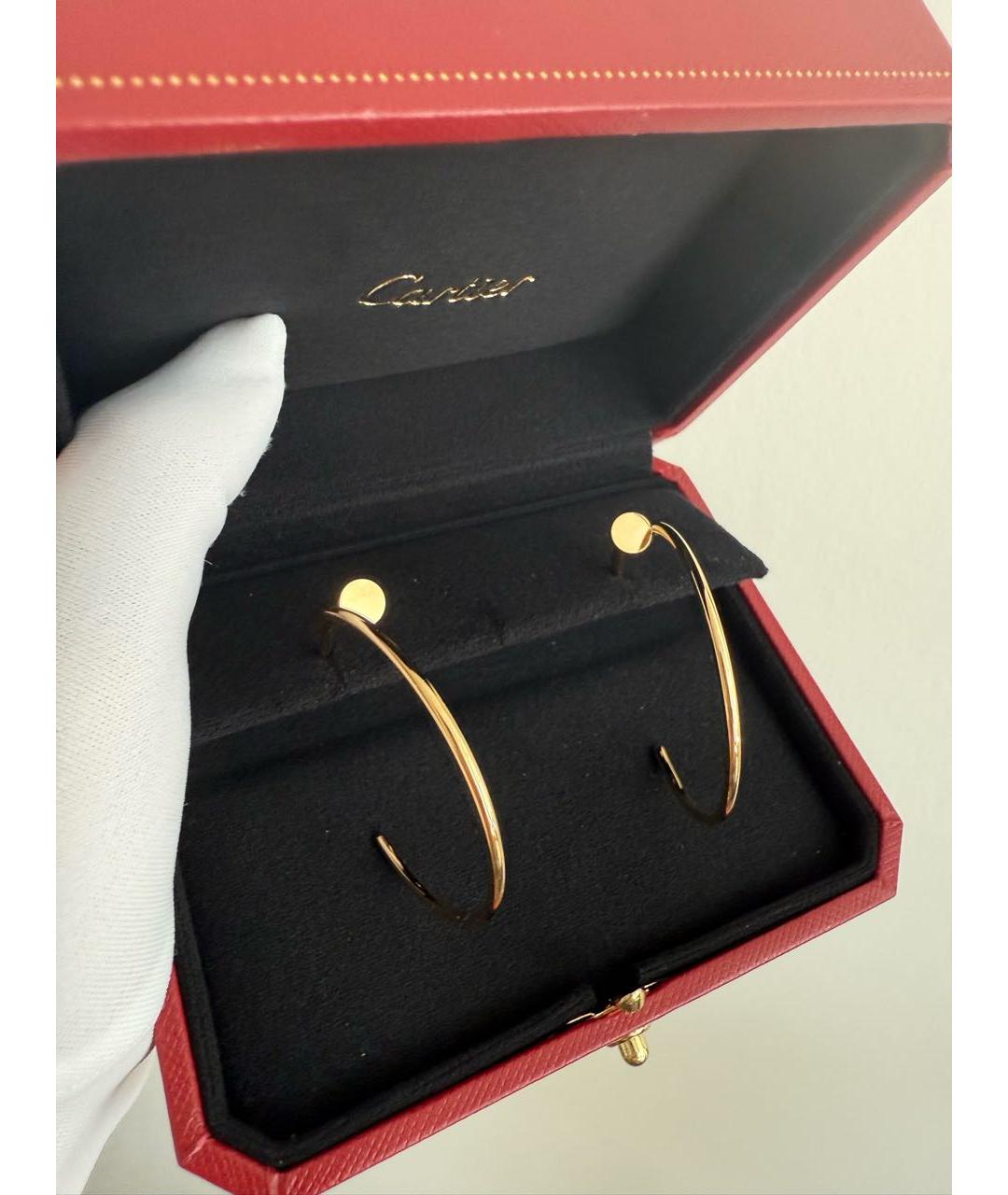CARTIER Золотые серьги из желтого золота, фото 4