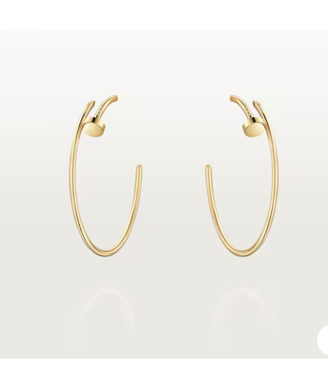 CARTIER Золотые серьги из желтого золота, фото 2