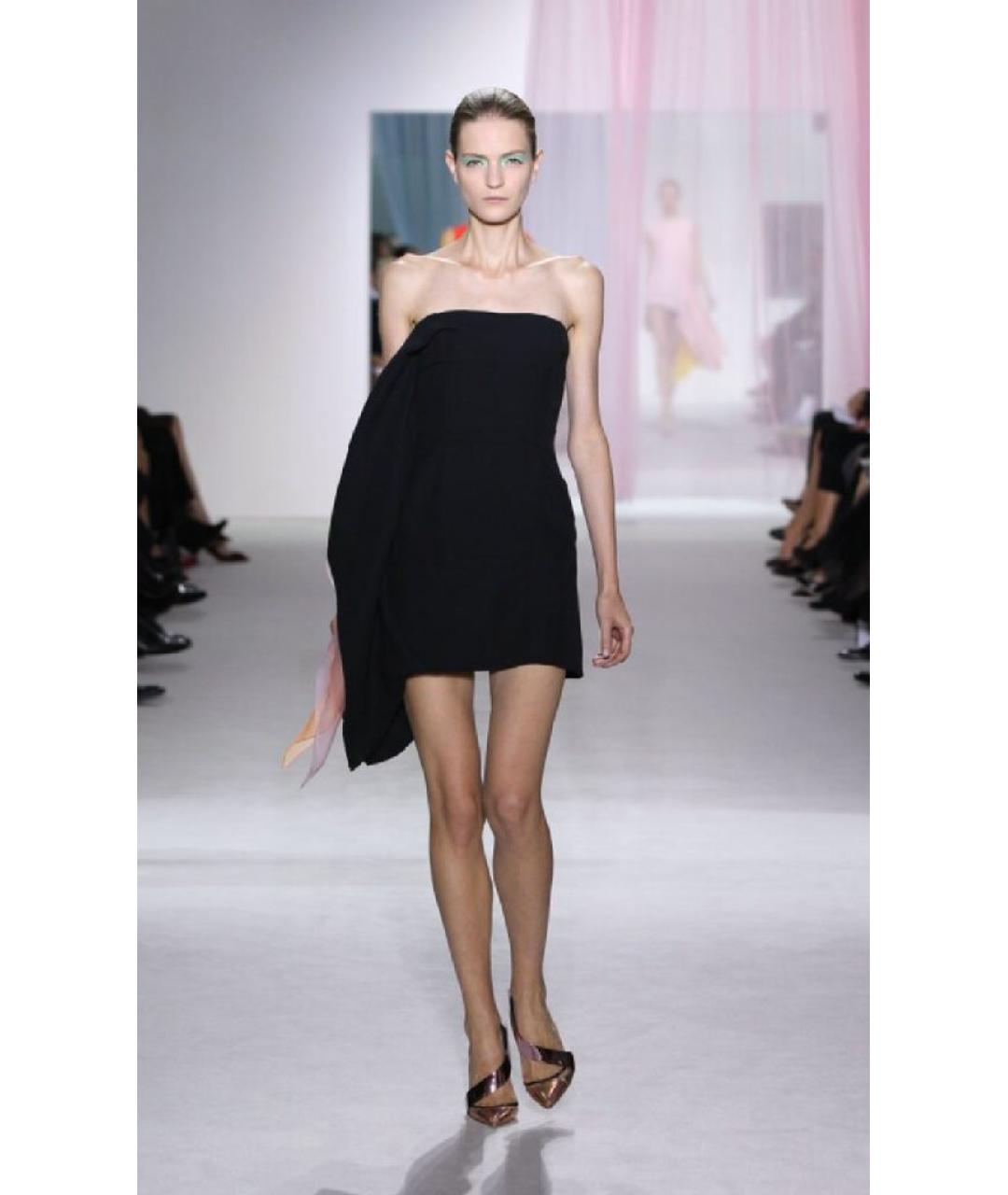 CHRISTIAN DIOR Черное шелковое вечернее платье, фото 9